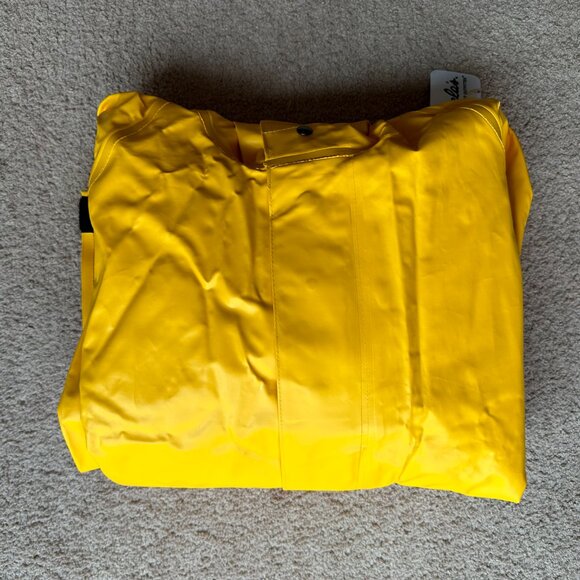 Cabelas Jacket Mens 2XL NWT Alaskan Guide Parka PVC Yellow Button Close - Picture 11 of 11